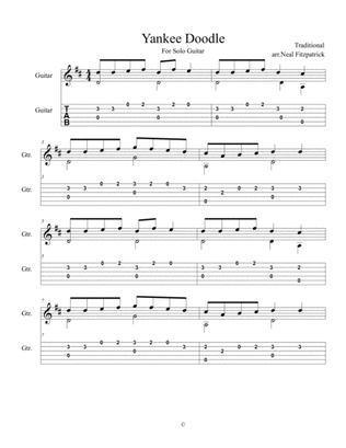 Yankee Doodle For Solo Guitar