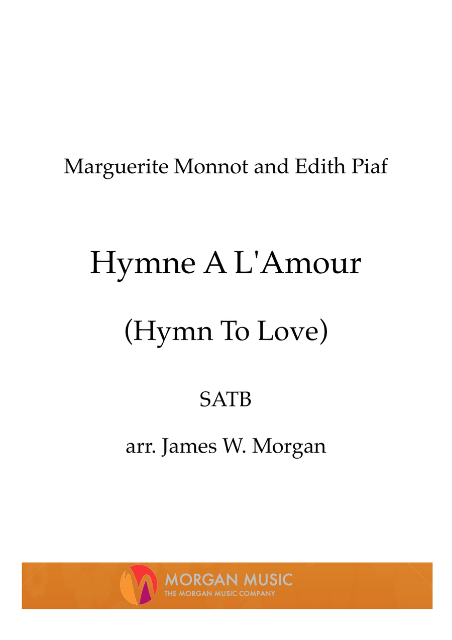 Hymne A L'amour 4-Part scores gallery preview page 1