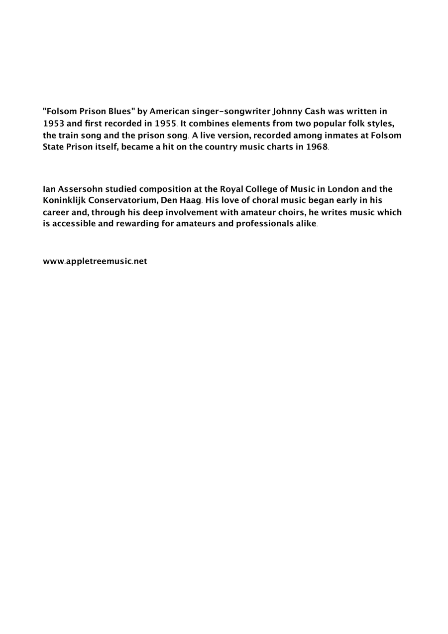 Folsom Prison Blues 4-Part scores gallery preview page 2