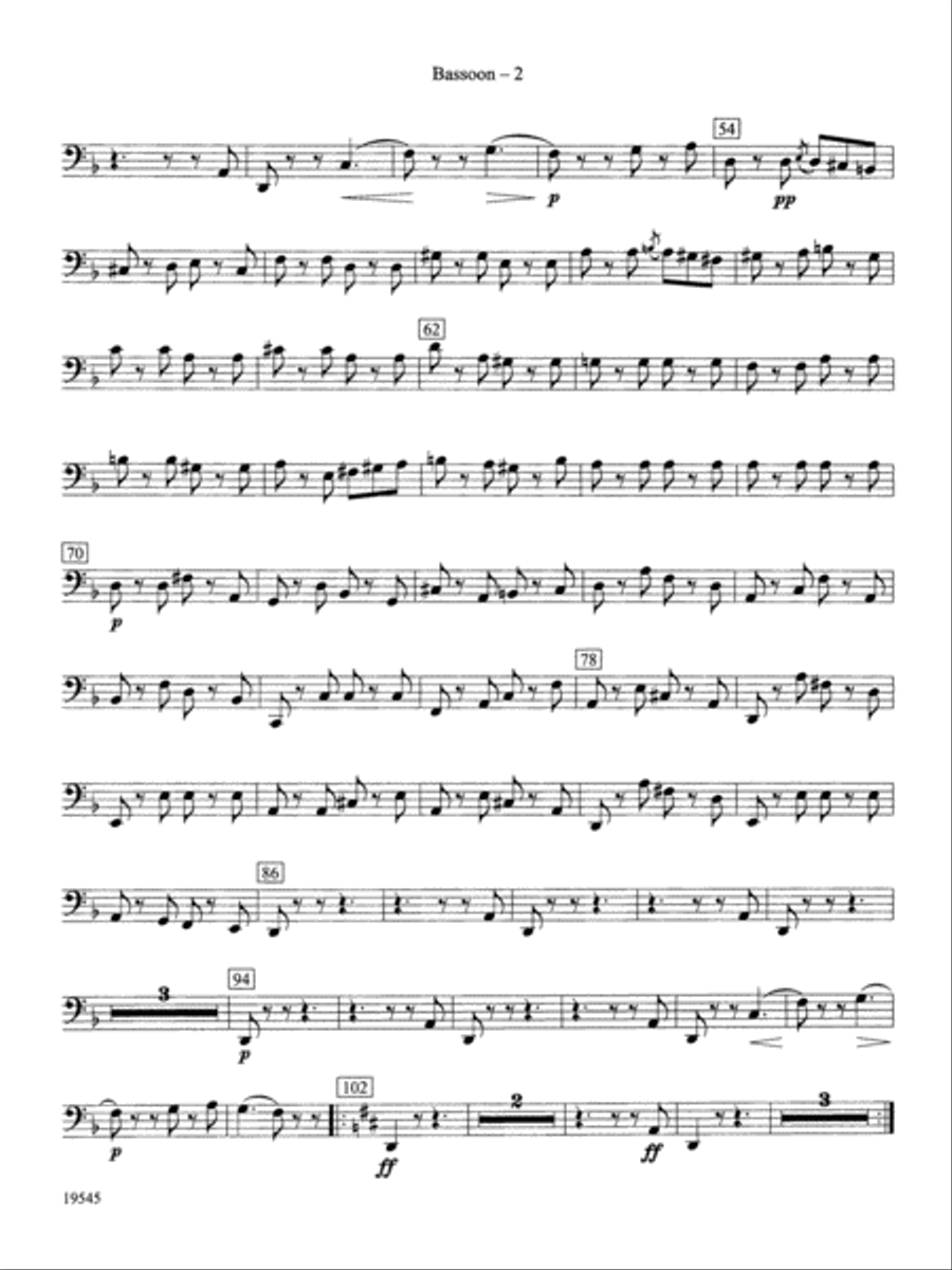 Funeral March of a Marionette: Bassoon Concert Band scores gallery preview page 2