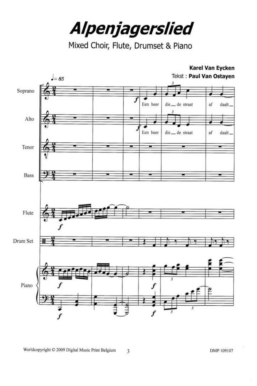 Alpenjagerslied Mixed Choir scores gallery preview page 2