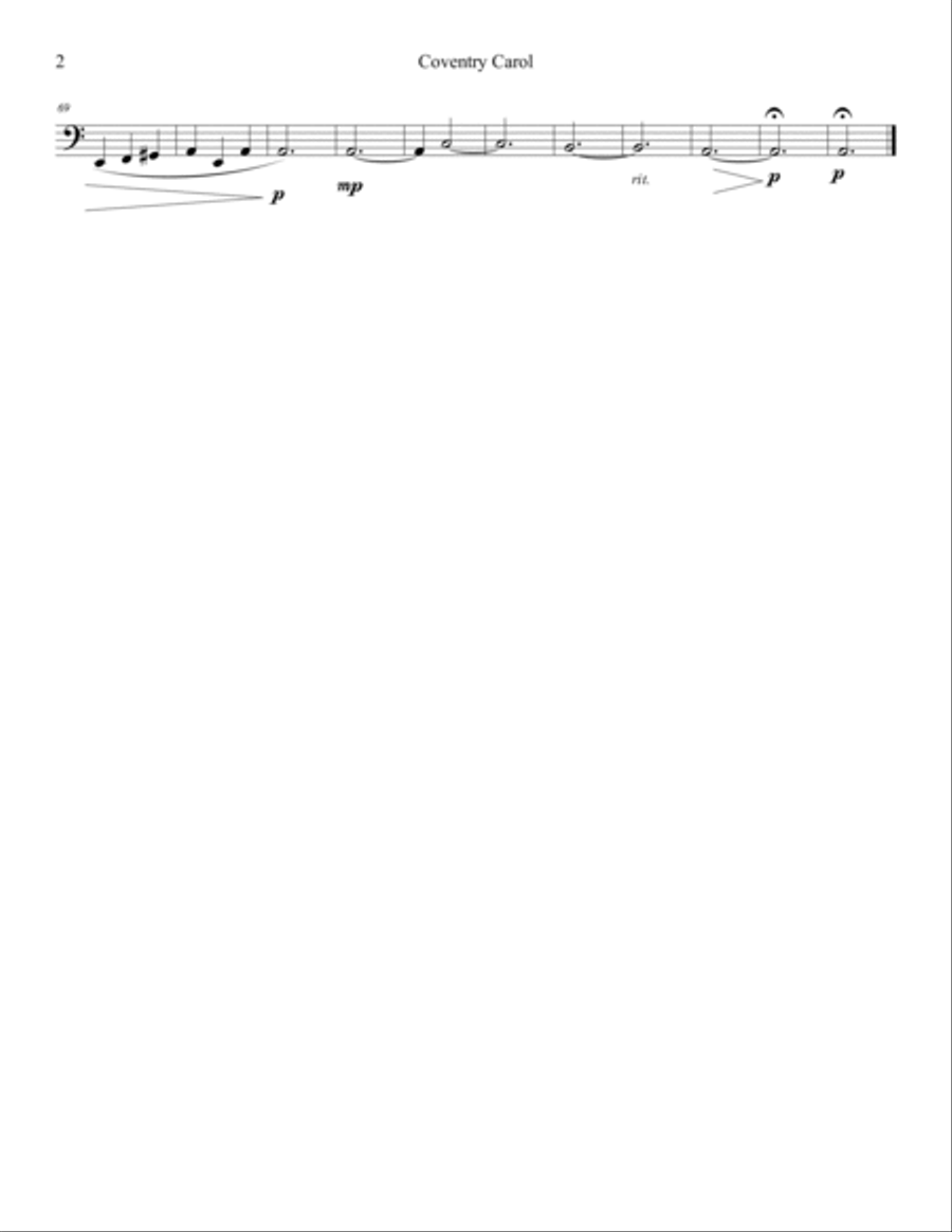 Coventry Carol Brass Ensemble scores gallery preview page 4