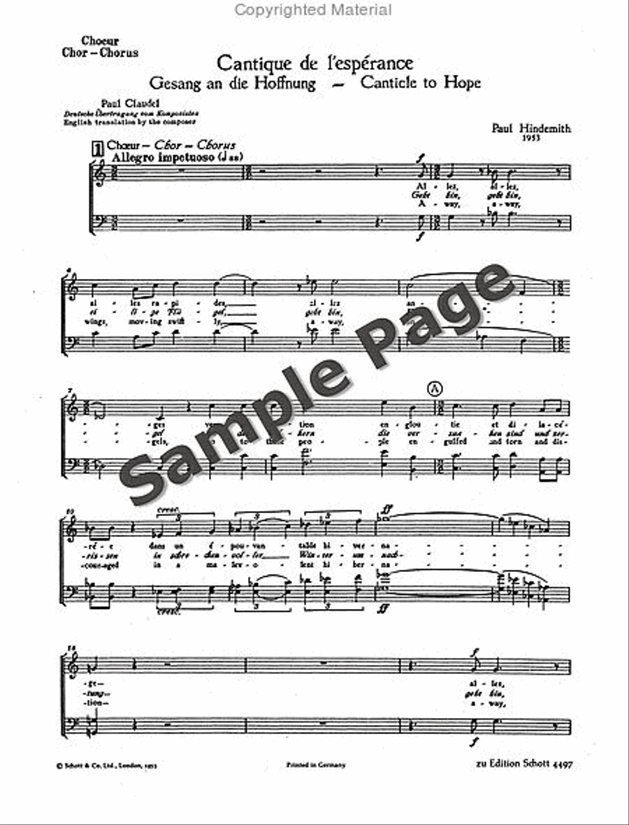 Canticle To Hope Vocal Score 4-Part scores gallery preview page 2