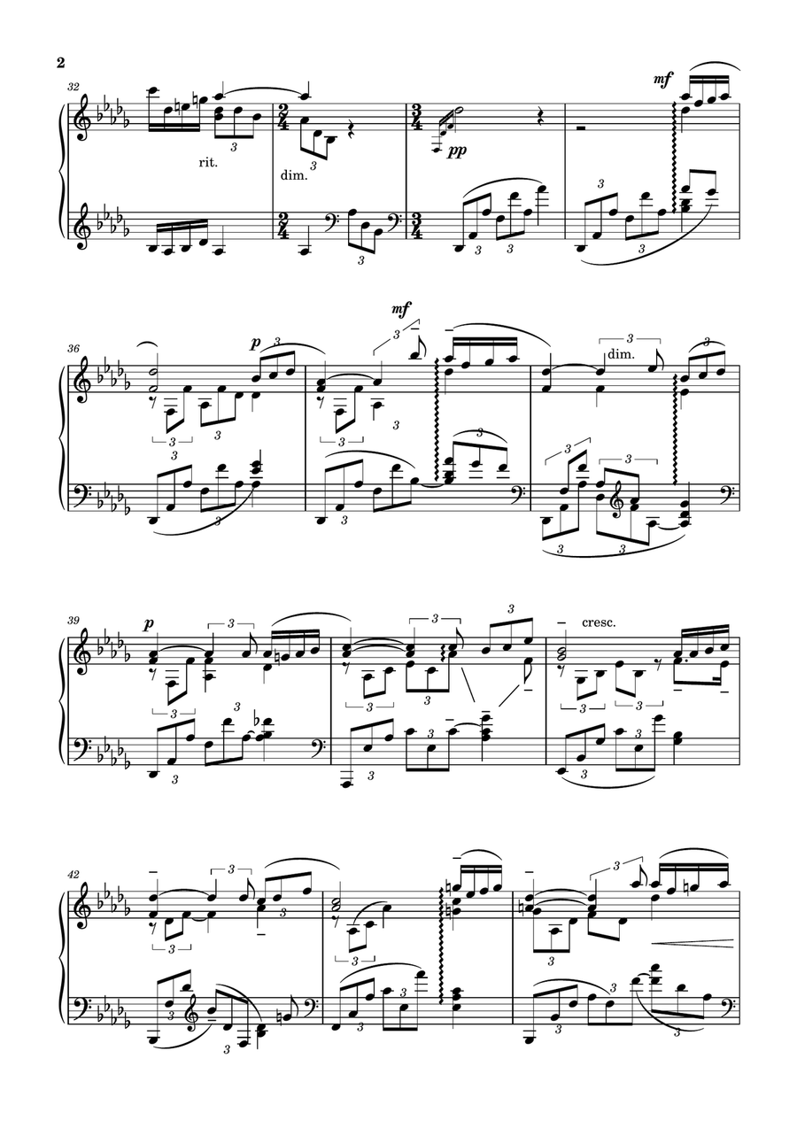 The Jasmine in June and Variation no.18 Piano Solo scores gallery preview page 2