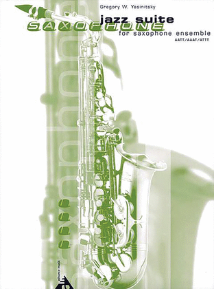 Book cover for Jazz Suite for Saxophone Ensemble