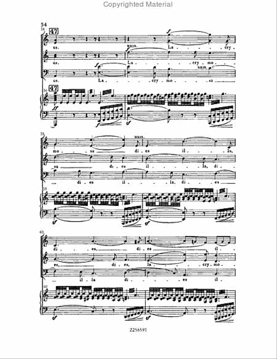 Grande Messe du Morts, H 75 Choir scores gallery preview page 54