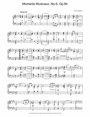 Moments Musicaux, No.6, Op.94