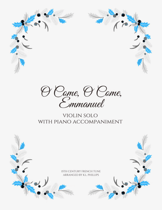 Book cover for O Come, O Come, Emmanuel - Violin Solo with Piano Accompaniment