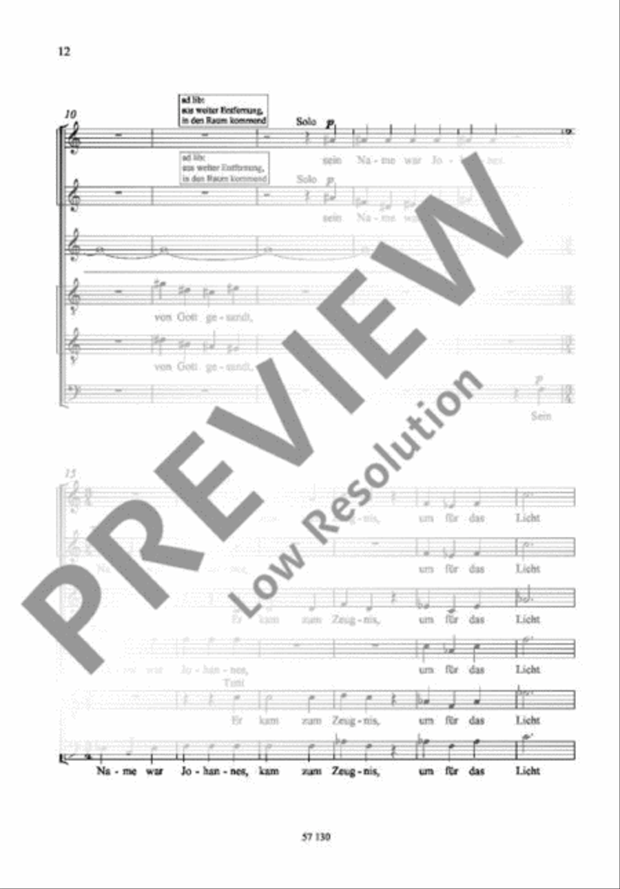 Und das Licht scheint in der Finsternis 4-Part scores gallery preview page 3