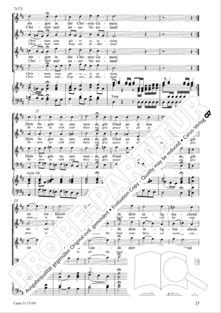 God, as thy name is, so is thy praise (Gott, wie dein Name, so ist auch dein Ruhm) 4-Part scores gallery preview page 26