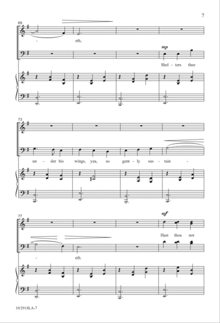 Praise Ye the Lord 4-Part scores gallery preview page 7