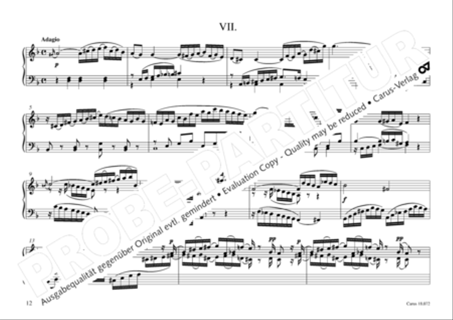 Vogler, 32 Preludes pour l' Orgue ou Pianoforte Piano scores gallery preview page 13