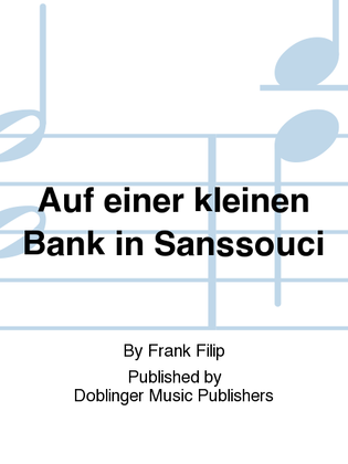 Book cover for Auf einer kleinen Bank in Sanssouci