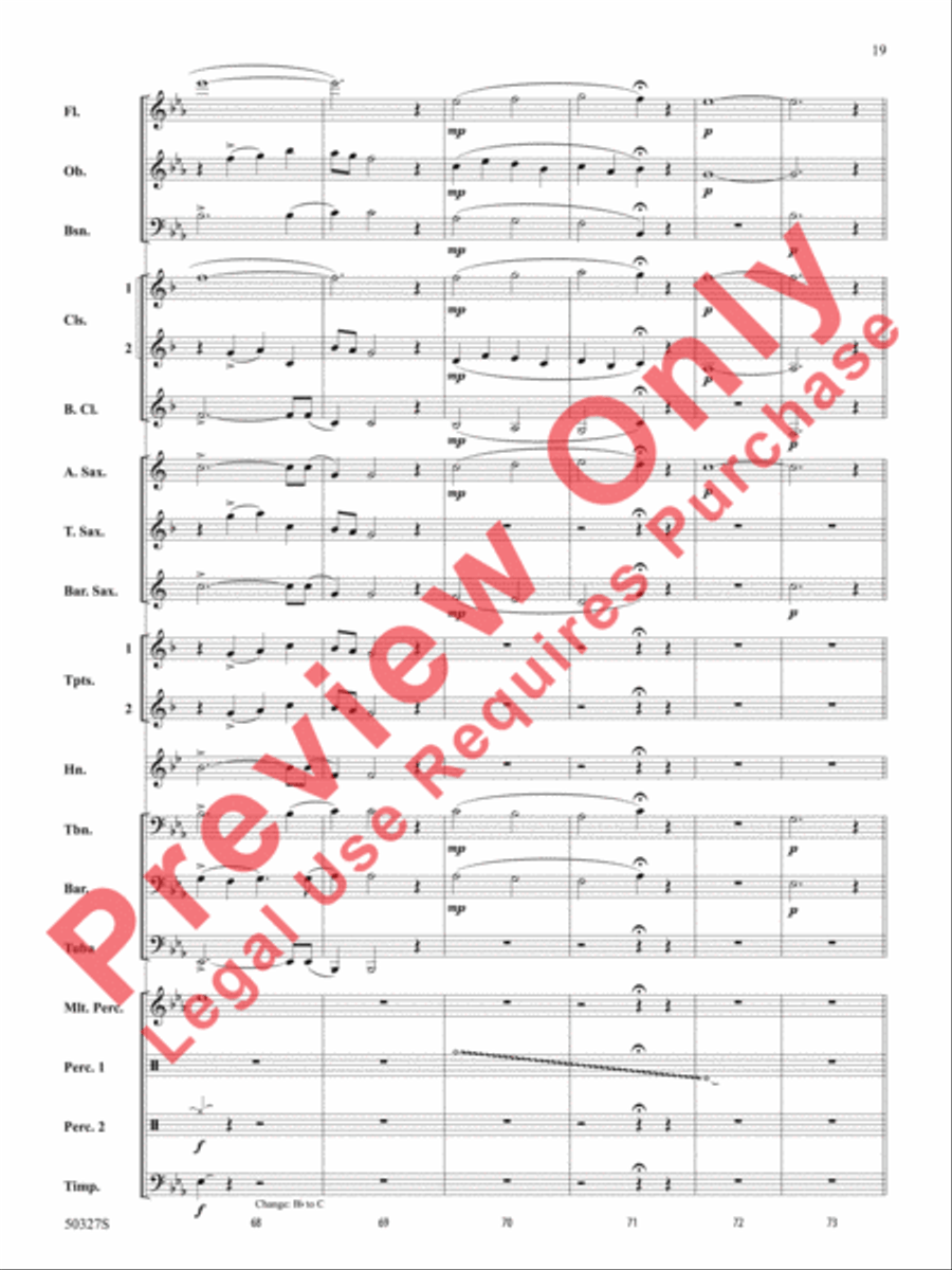 Reflections and Furies Concert Band scores gallery preview page 20