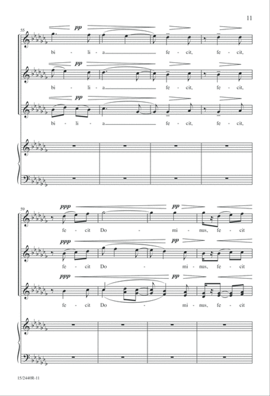 Cantate Domino Cantate Domino SSA scores gallery preview page 11