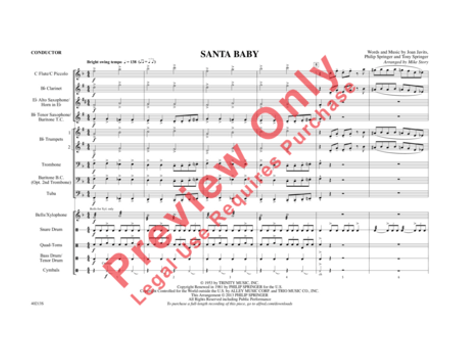 Santa Baby Marching Band scores gallery preview page 2