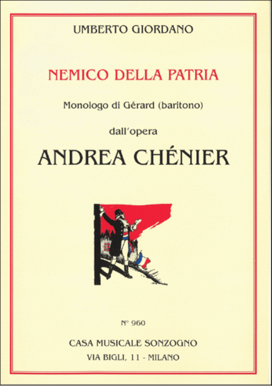 Andrea Chénier: Nemico Della Patria Piano Accompaniment scores gallery preview page 1