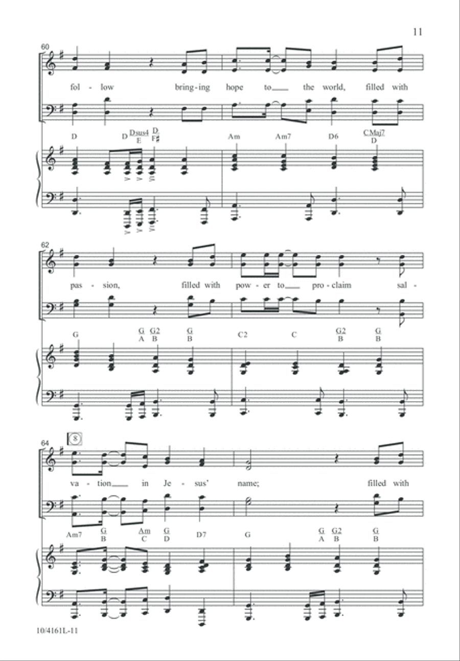 Hear the Call of the Kingdom 4-Part scores gallery preview page 12