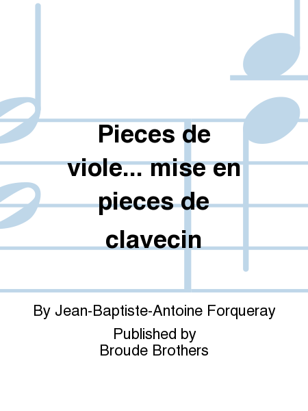 Pieces ... de clavecin. PF 104