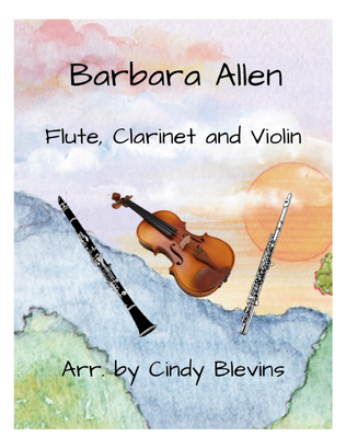 Book cover for Barbara Allen, for Flute, Clarinet and Violin