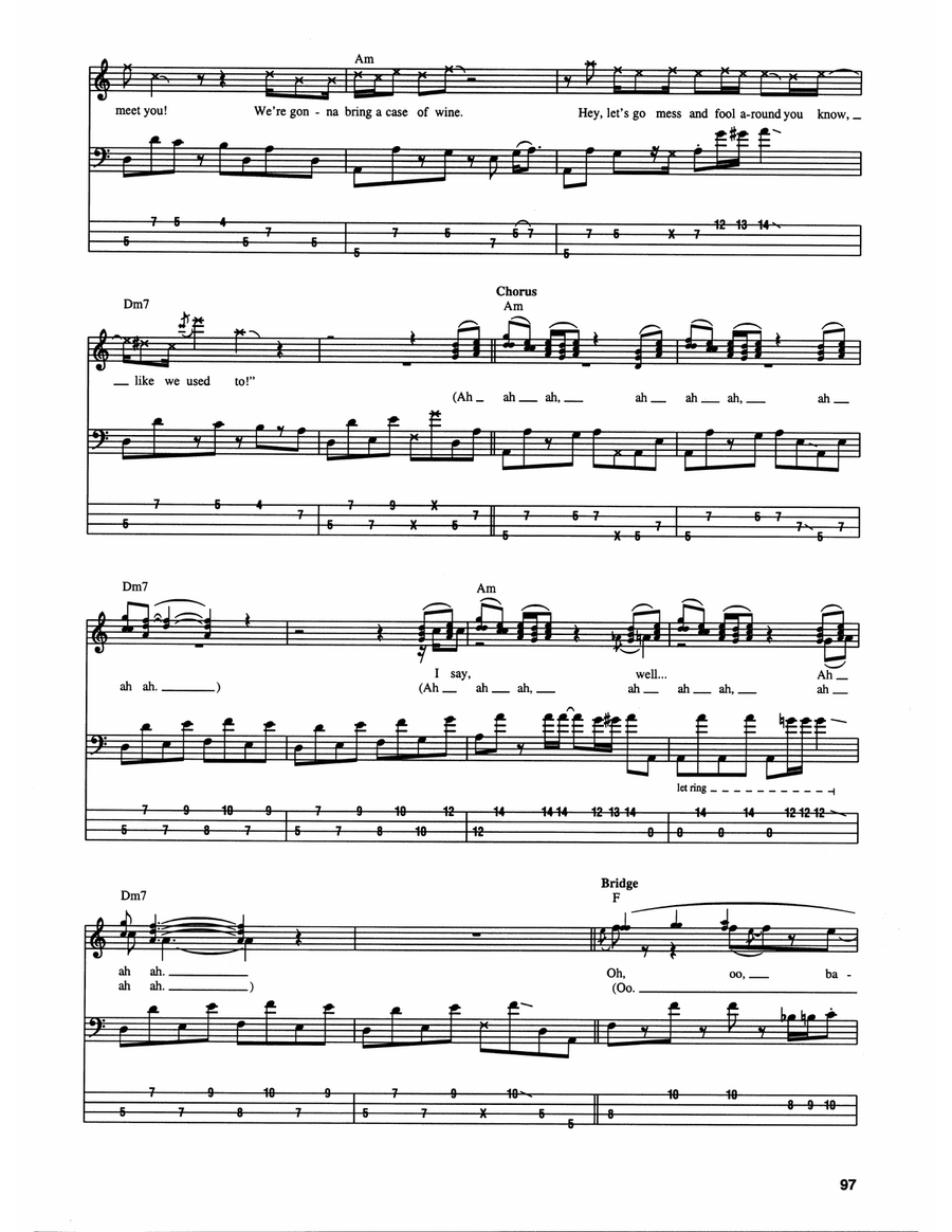 Miss You Bass Guitar Tablature scores gallery preview page 4