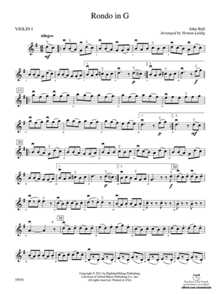 Rondo in G: 1st Violin