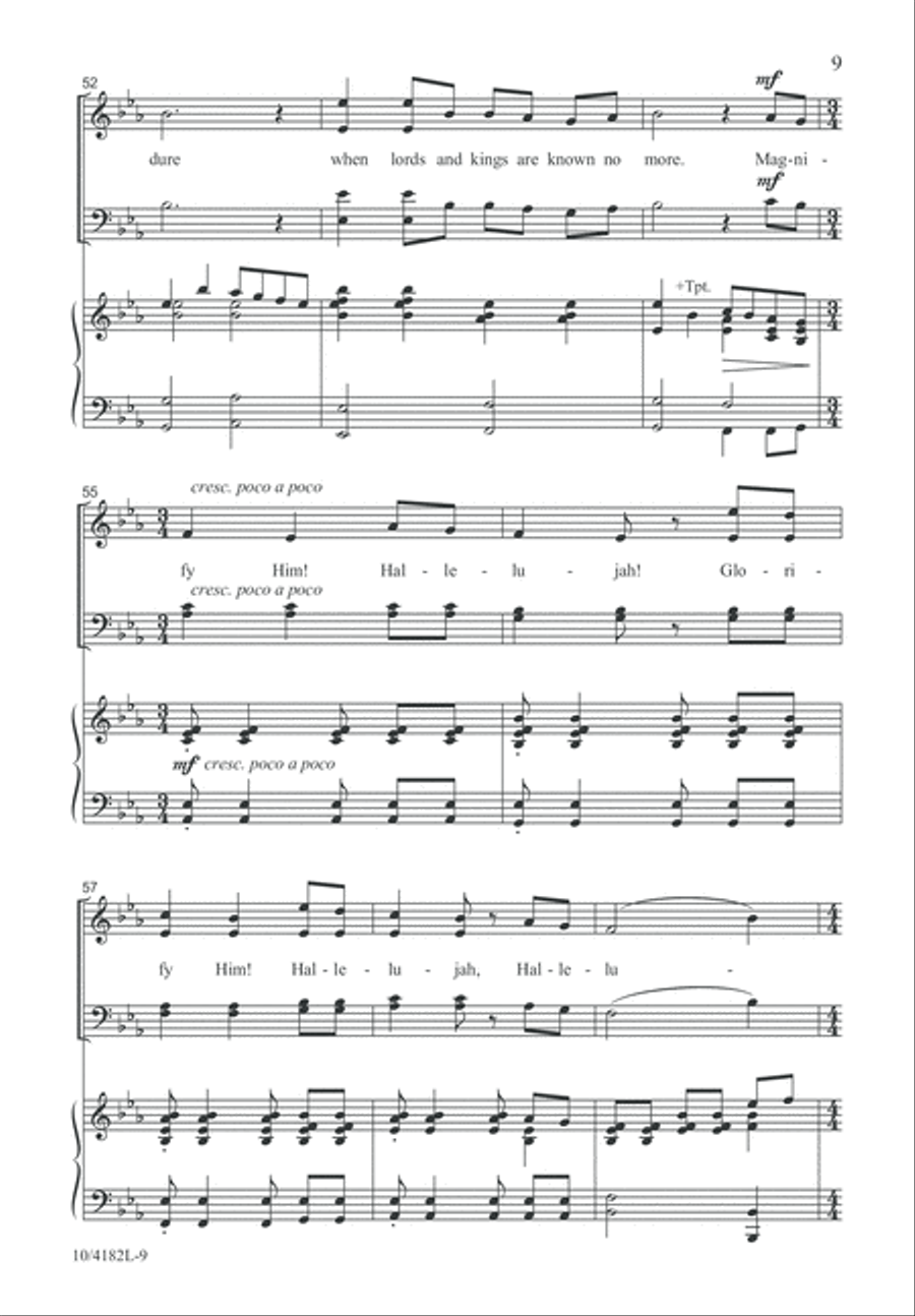 O Magnify the Lord O Magnify the Lord 4-Part scores gallery preview page 10