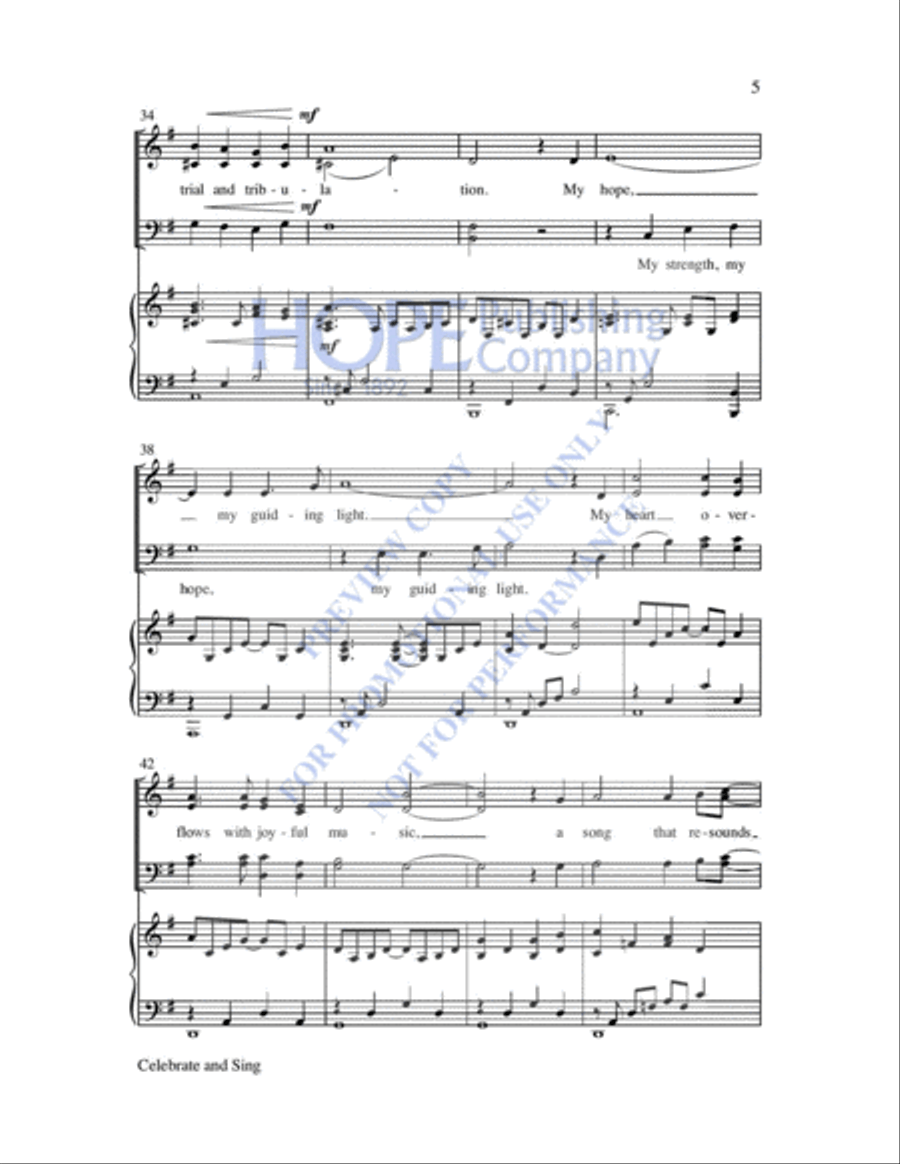 Celebrate and Sing 4-Part scores gallery preview page 6