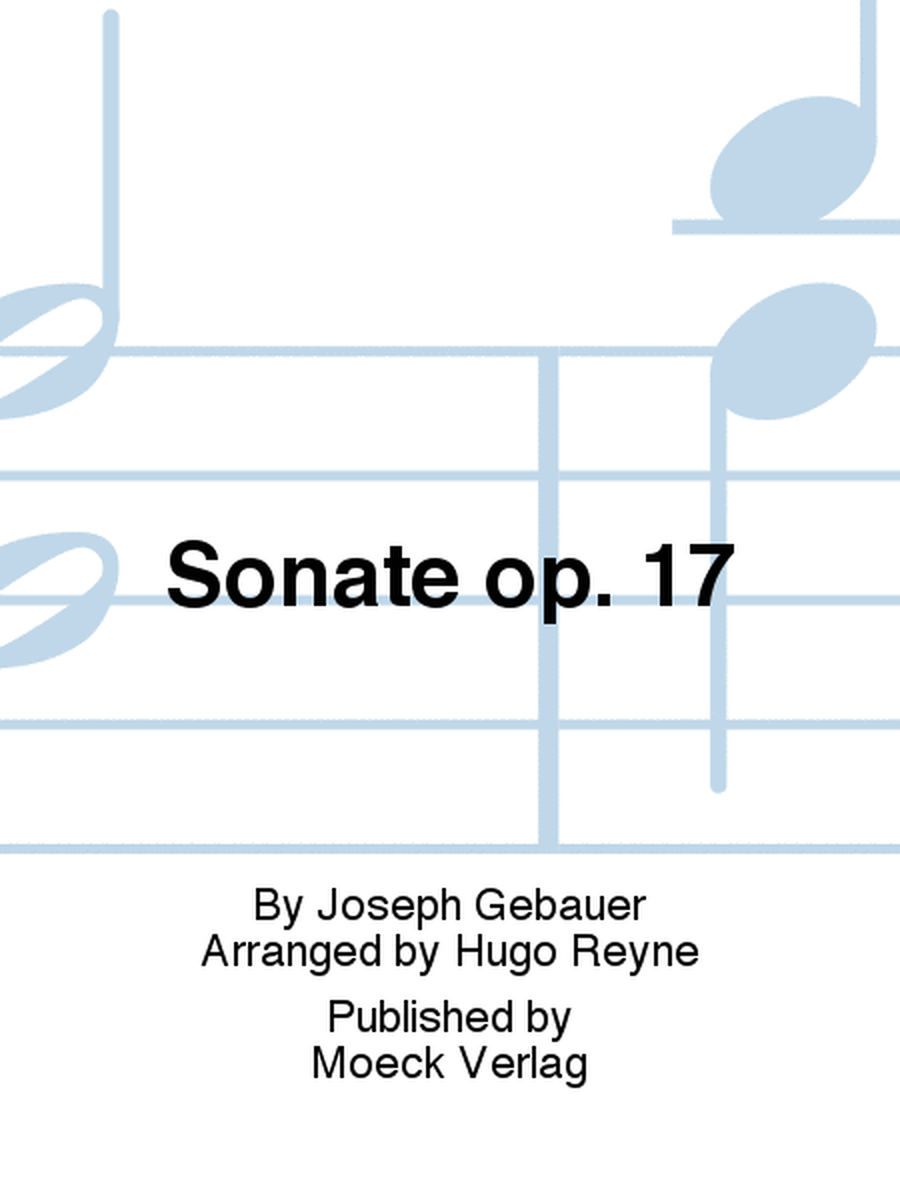 Sonate op. 17