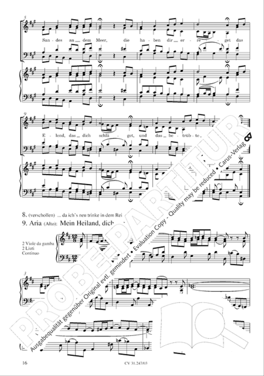 St. Mark Passion (Markus-Passion) 4-Part scores gallery preview page 17