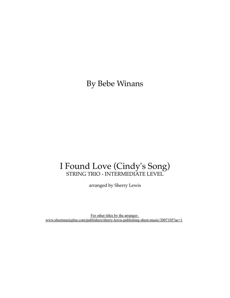 I Found Love String Trio scores gallery preview page 2