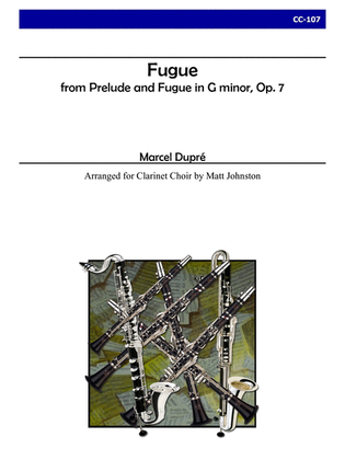 Fugue from Prelude and Fugue in G minor for Clarinet Choir