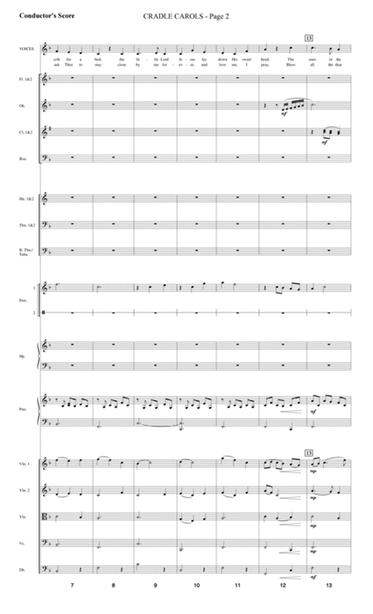 Cradle Carols (from Carols For Choir And Congregation) - Score