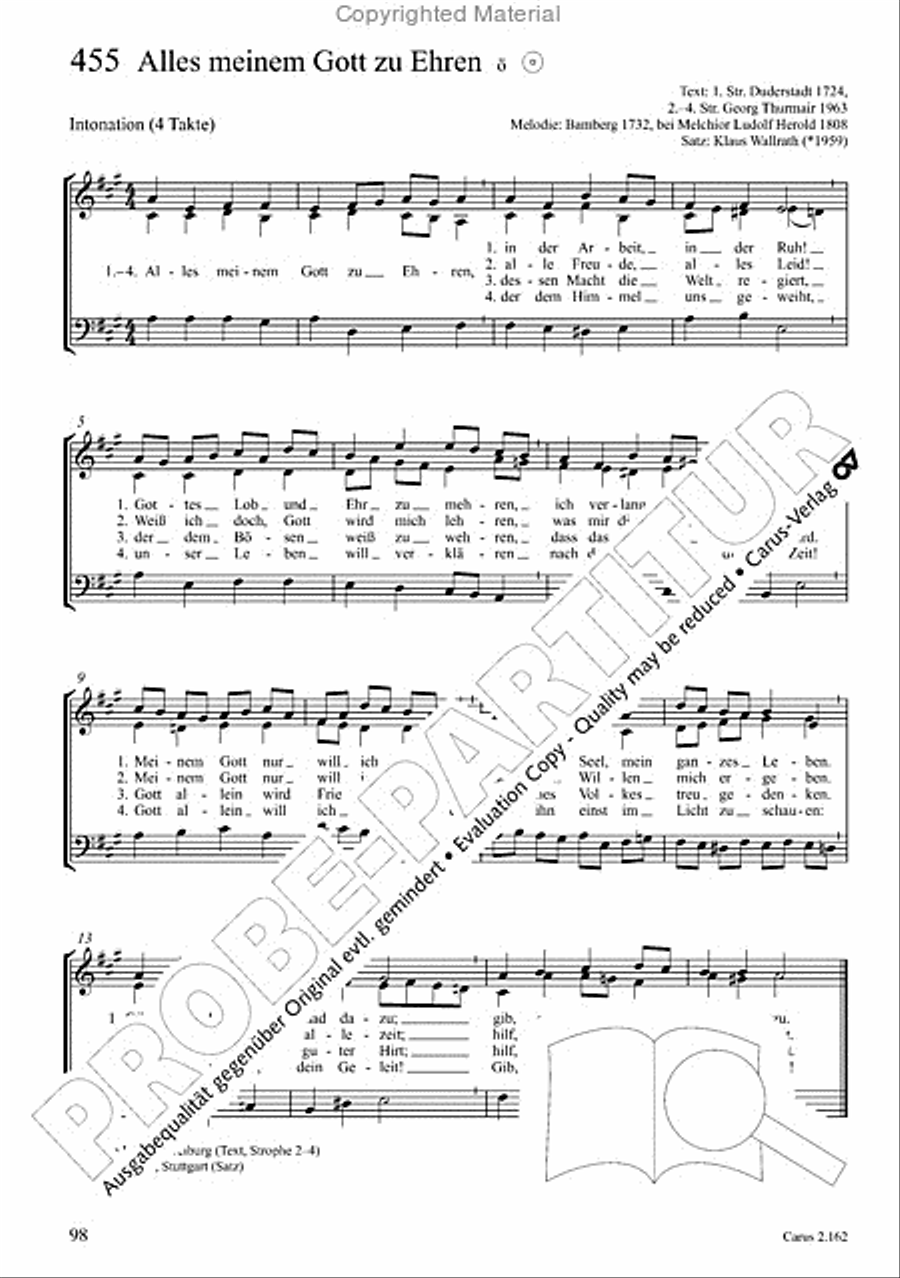 Chorbuch Gotteslob SAM 3-Part scores gallery preview page 99