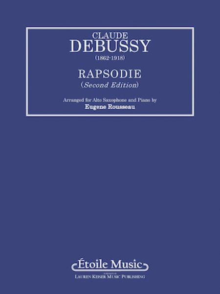 Rapsodie by Claude Debussy Alto Saxophone - Sheet Music
