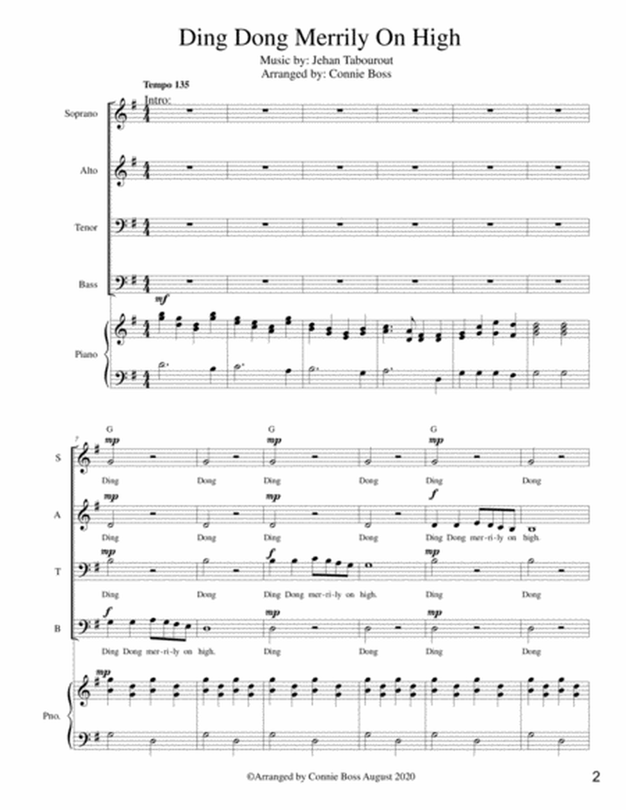 Christmas Angels Cantata for SATB and piano image number null