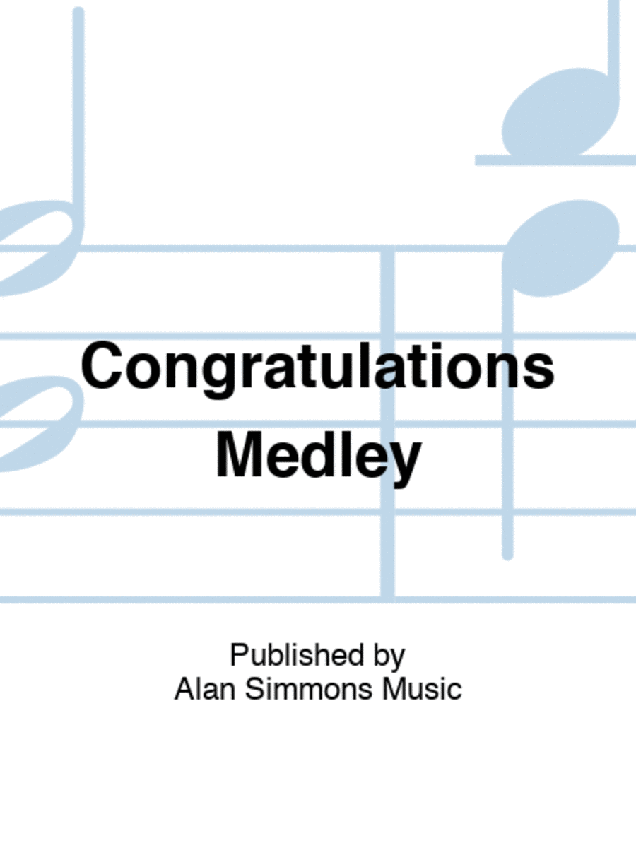 Congratulations Medley TTBB scores gallery preview page 1