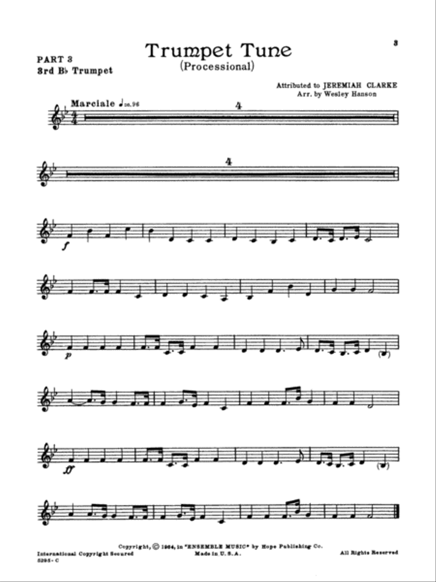 Ensemble Music for Church and School Trumpet scores gallery preview page 3