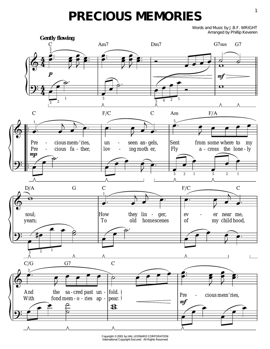 Precious Memories (arr. Phillip Keveren)
