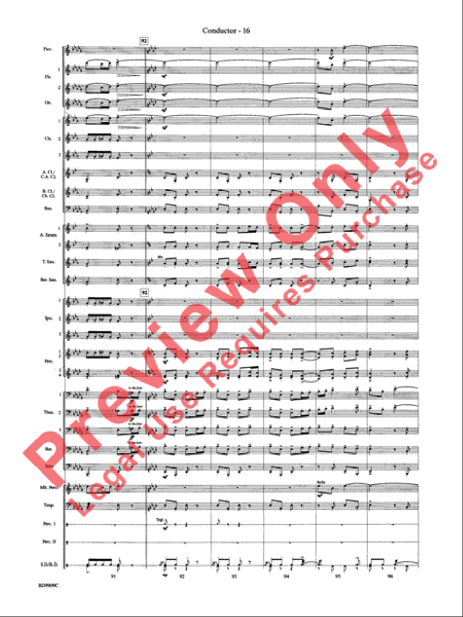 I'm Seventeen Come Sunday Concert Band scores gallery preview page 19