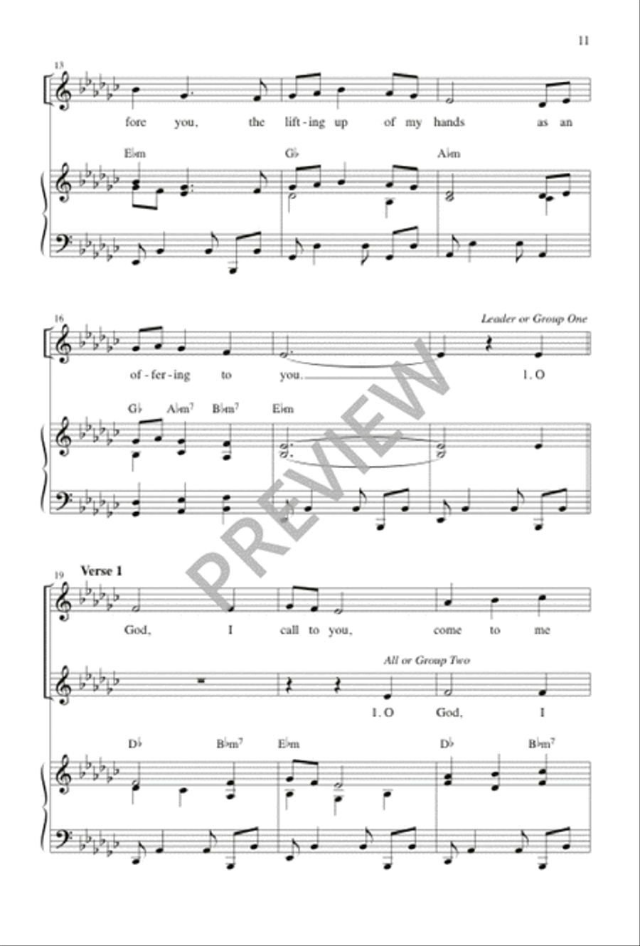 Holden Evening Prayer - Vocal / Keyboard edition 2-Part scores gallery preview page 13