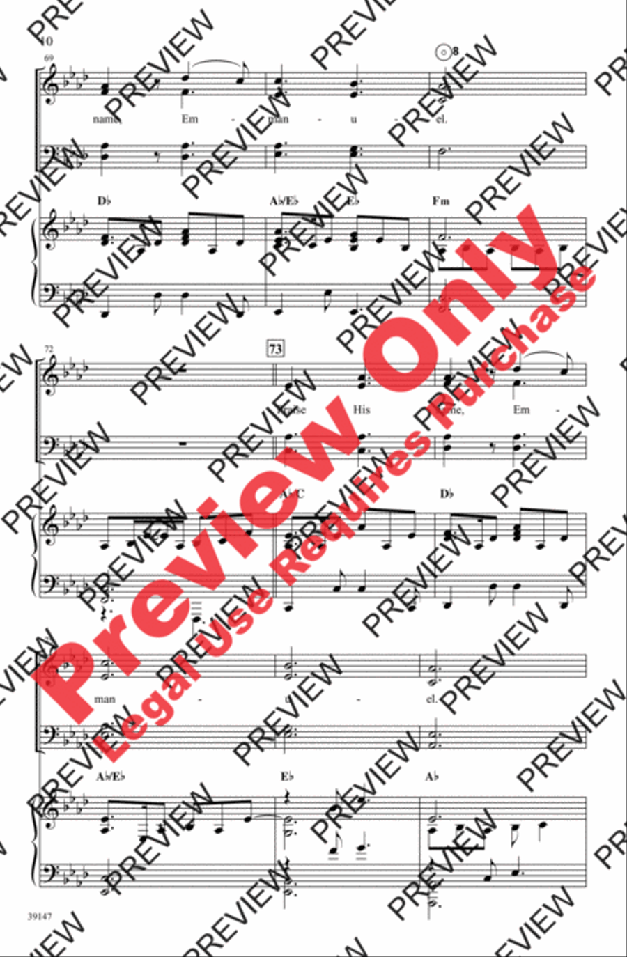 Emmanuel Emmanuel 4-Part scores gallery preview page 10