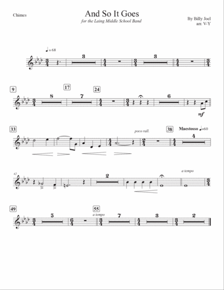 And So It Goes Concert Band scores gallery preview page 6