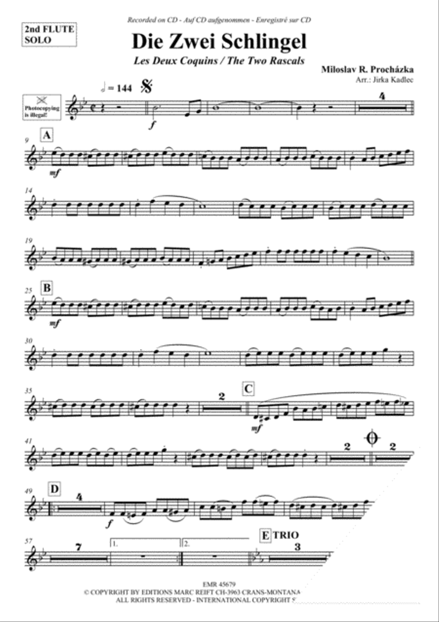 Die Zwei Schlingel Die Zwei Schlingel Flute Duet scores gallery preview page 4