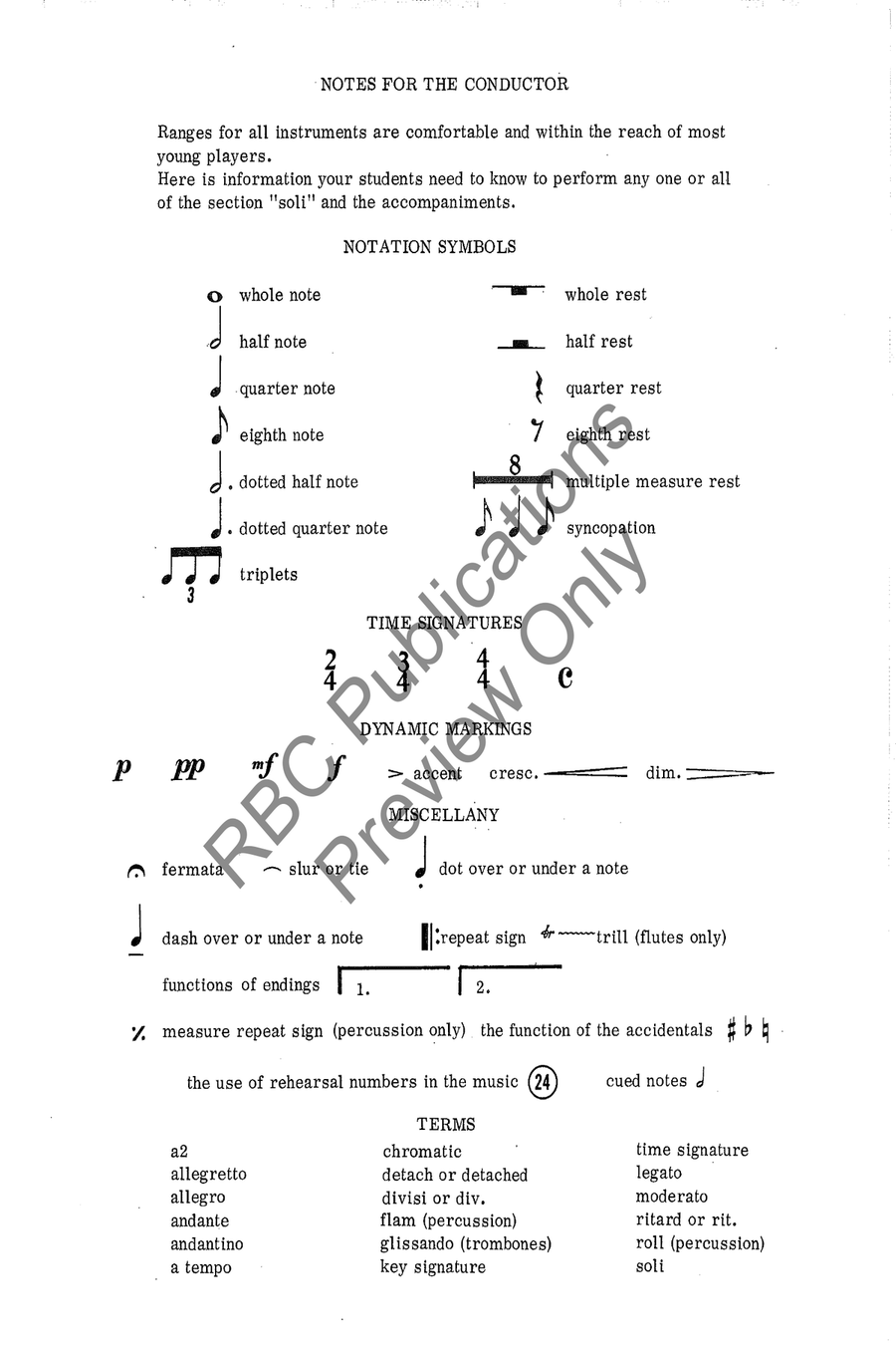 Percussion On Parade Concert Band scores gallery preview page 4