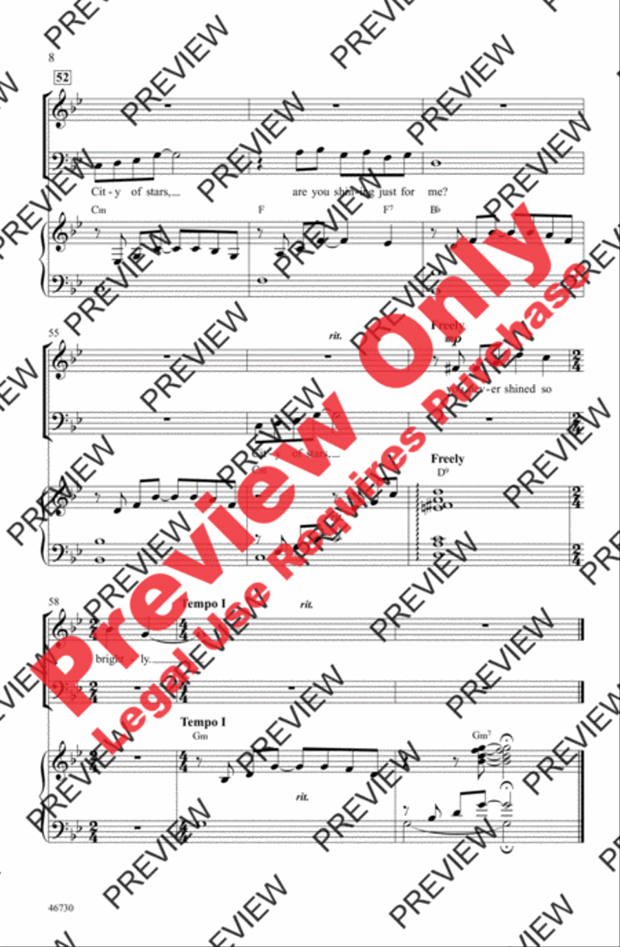 City of Stars 3-Part scores gallery preview page 8