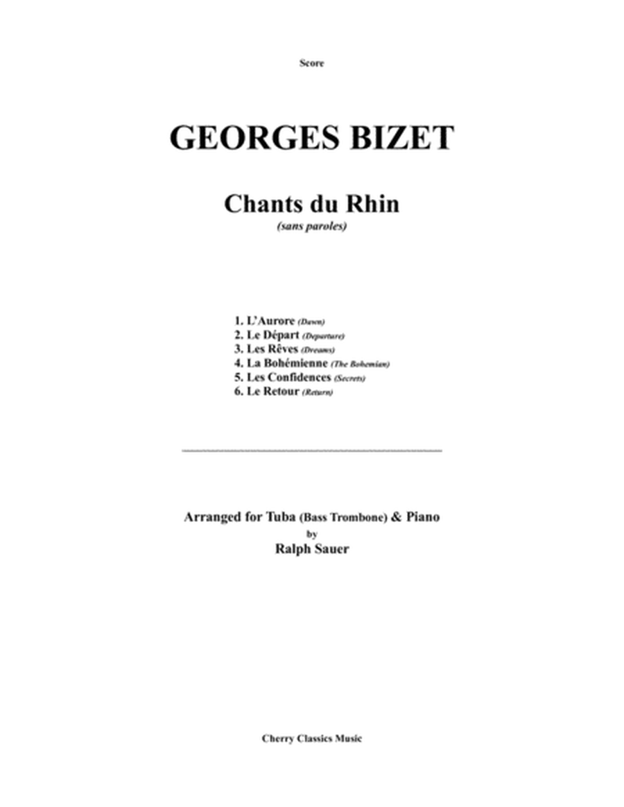 Chants du Rhin for Tuba or Bass Trombone and Piano