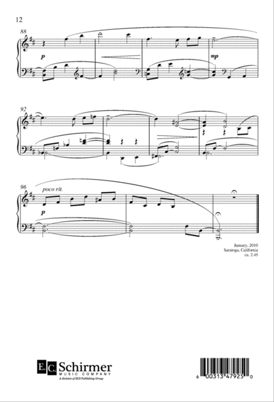 Those Winter Sundays Those Winter Sundays 4-Part scores gallery preview page 12