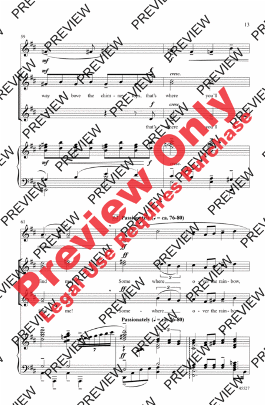 Over the Rainbow Women's Choir scores gallery preview page 28