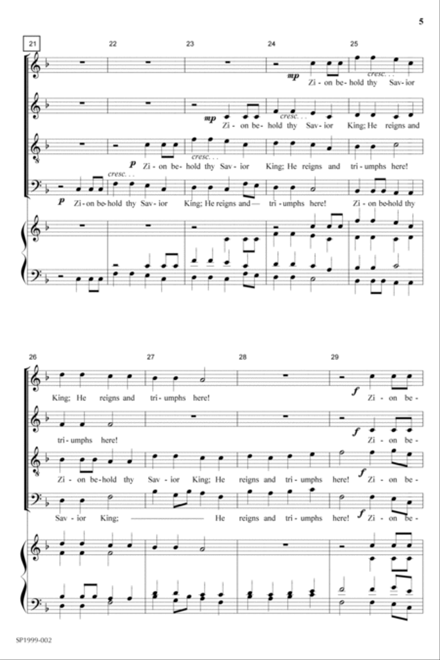 How Beauteous Are Their Feet Choir scores gallery preview page 4